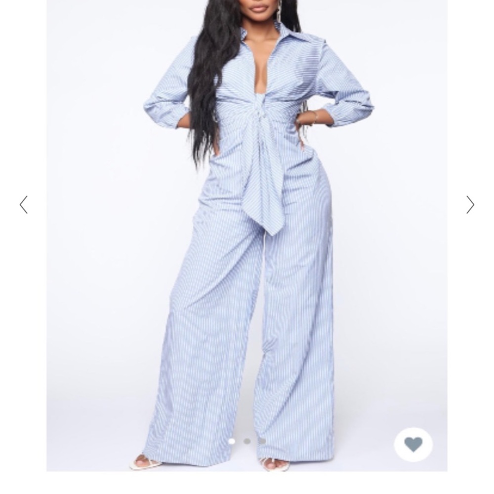 Size XL fashion nova pinstripe jumper
